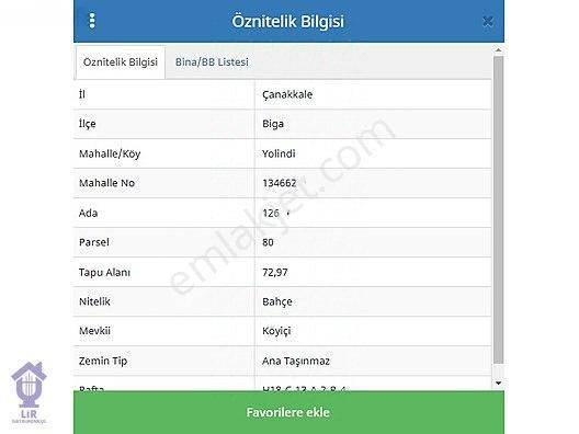 Lir Den Çanakkale Biga Yolindi De Satılık Müstakil 73 M2 Bahçe — fotoğraf 17