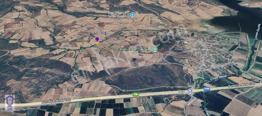 Lir Den Çanakkale Biga Çelikgürü De Satılık 400 M2 Tarla — fotoğraf 2