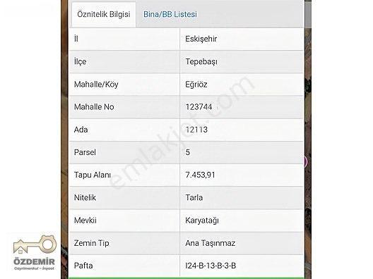 Özdemir'den Eğriöz'de Satılık 3726 Mt. Tarla — fotoğraf 4