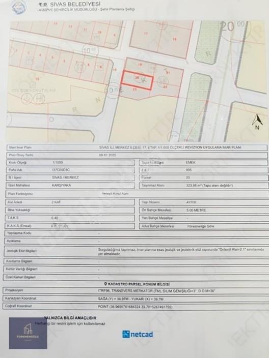 Karşıyaka Mahallesi 324 Mt2 Satılık Arsa