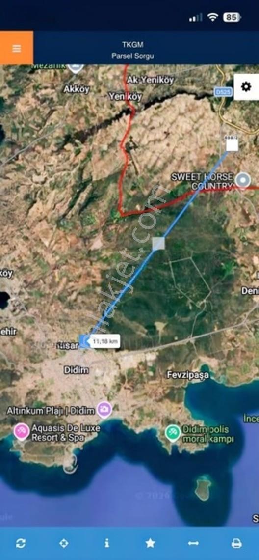 Aydın Didim Akyeniköy Mevkinde 595 M2 İkiz Villalık Arsa — fotoğraf 11