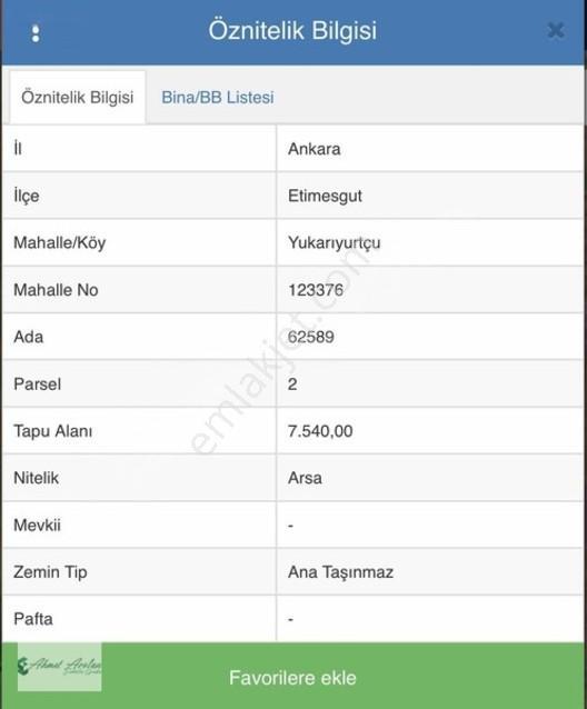 Etimesgut Yukarıyurtçuda Satılık 1/16 Hisse Arsa — fotoğraf 8