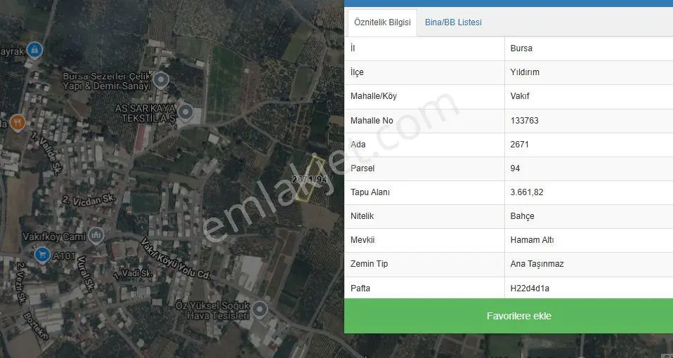 Vakıf'ta 3.661 M² Müstakil Tek Tapu Bahçe | Yerleşime 200 Metre — fotoğraf 2