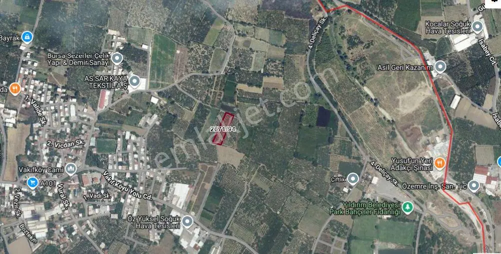 Vakıf'ta 3.661 M² Müstakil Tek Tapu Bahçe | Yerleşime 200 Metre — fotoğraf 3