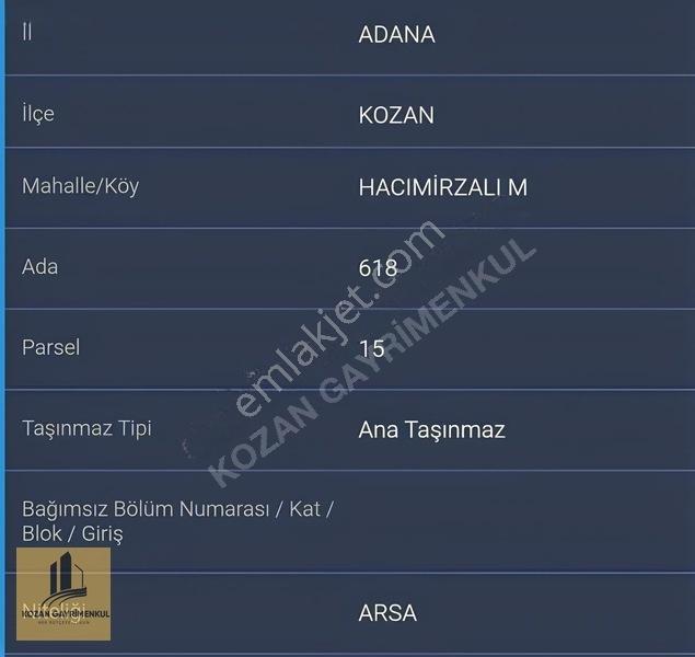 Kozan Gayrimenkulden İçinde Temeli Olan Arsa Süper Fiyat İle — fotoğraf 2