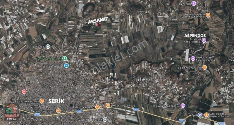 Serikte İmara Yakın - 5.515 M² Müstakil Tapulu Satılık Tarla — fotoğraf 6