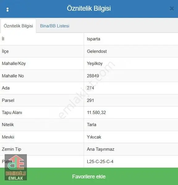 Ispartada Göl Manzaralı Satılık 11.580 M2 Arazi Bungalov Projeli — fotoğraf 9
