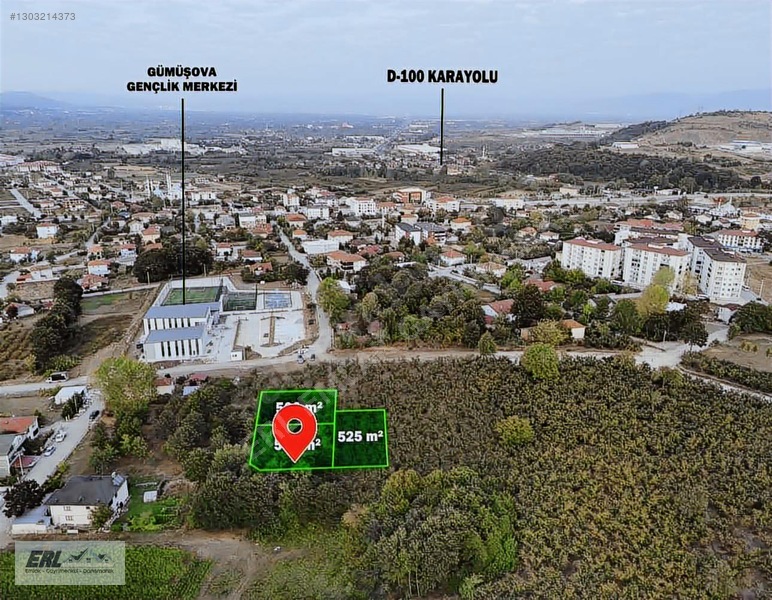 Erl Düzce Gümüşova Fatih Mah Gençlik Spor Yanı Satılık 580M2