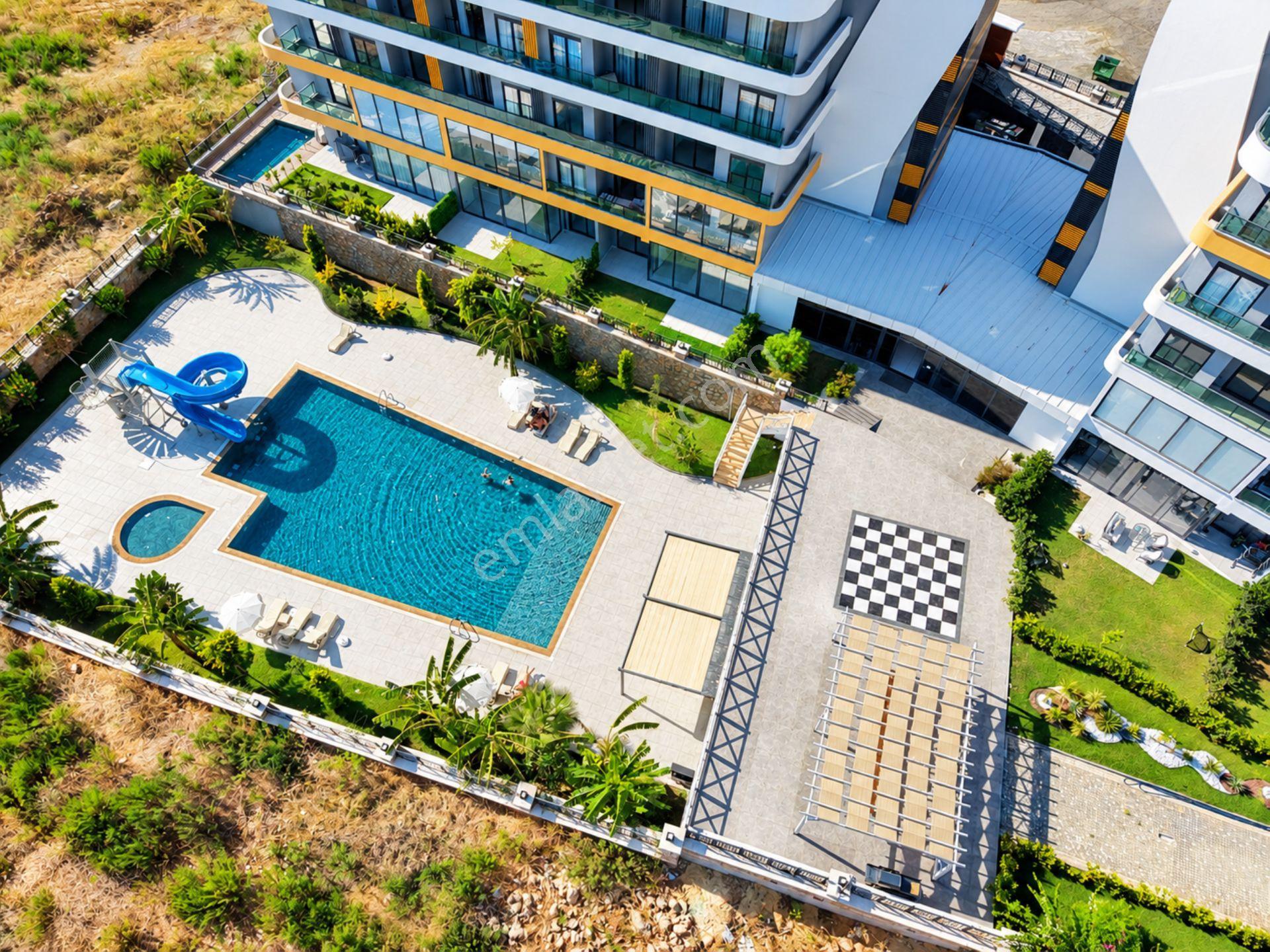 Alanya Oba'da Satılık Ful Eşyalı Deniz Ve Havuz Manzaralı 1+1 Daire — fotoğraf 6