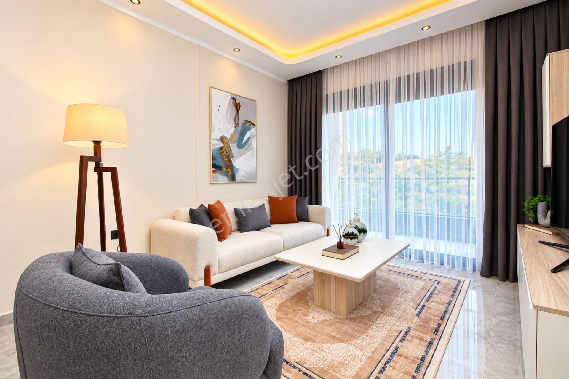 Alanya Oba'da Satılık Ful Eşyalı Deniz Ve Havuz Manzaralı 1+1 Daire — fotoğraf 15
