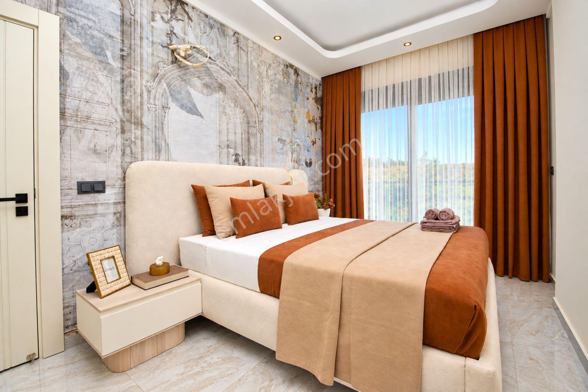 Alanya Oba'da Satılık Ful Eşyalı Deniz Ve Havuz Manzaralı 1+1 Daire — fotoğraf 22