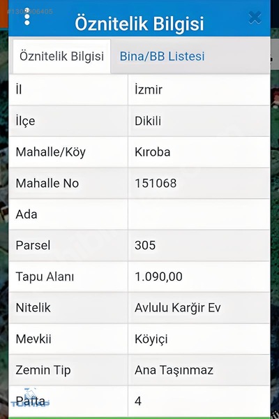 Dikili Kıroba'da Köy İçi Yatırımlık 1090 Metre Arsa — fotoğraf 12