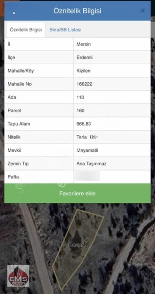 Kızılen De Satılık Arsa 666m2 — fotoğraf 8