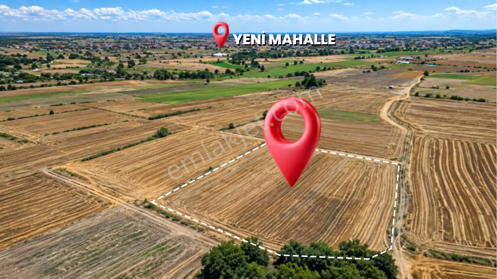Tekirdağ Saray Yeni Mahallede Satılık 13 Dönüm Arazi