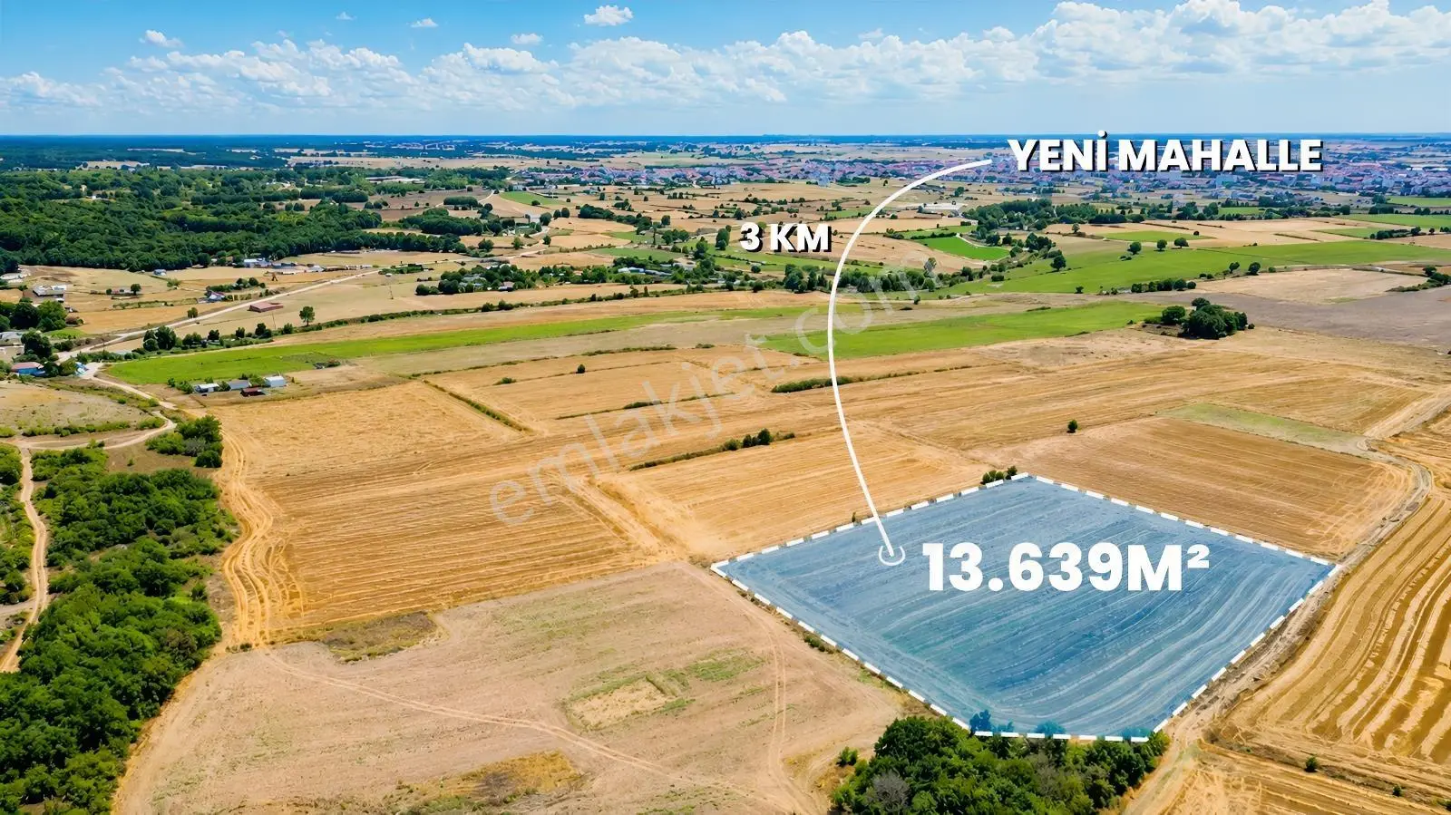 Tekirdağ Saray Yeni Mahallede Satılık 13 Dönüm Arazi — fotoğraf 3