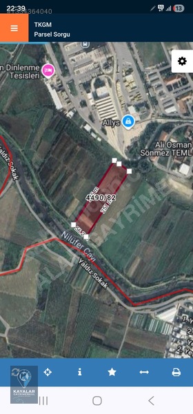 Kayalardan Terminal Dibinde Cok Degerli Yatırımlık Arazi 4490/82