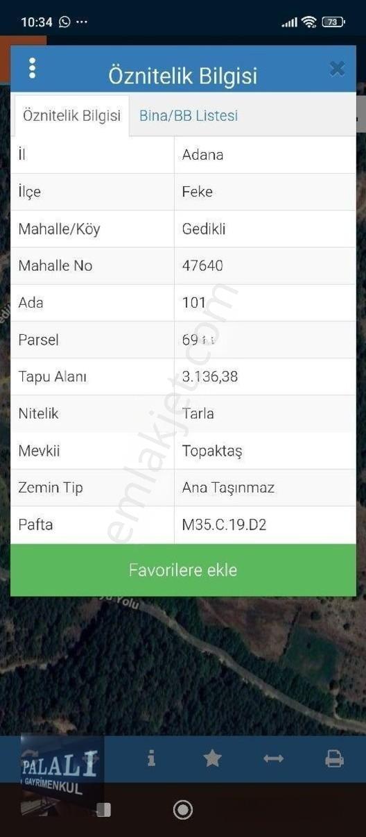 Feke Gedikli De Yatırımlık Tarla Tek Tapu — fotoğraf 2