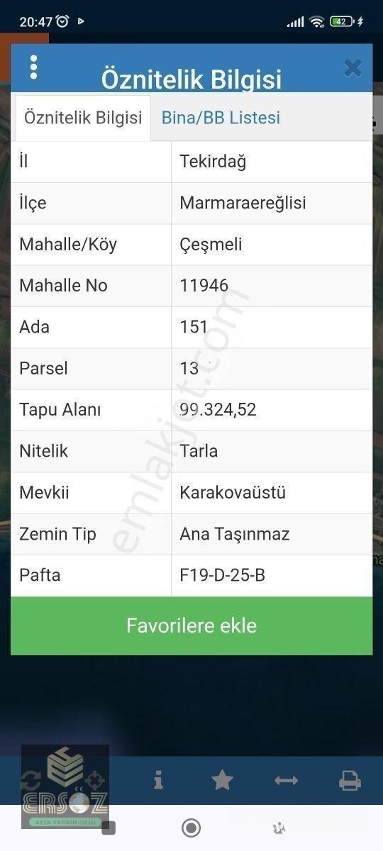 Tekirdağ Marmara Ereğlisi Çeşmeli Yatırımlık Kelepir Arsa — fotoğraf 12