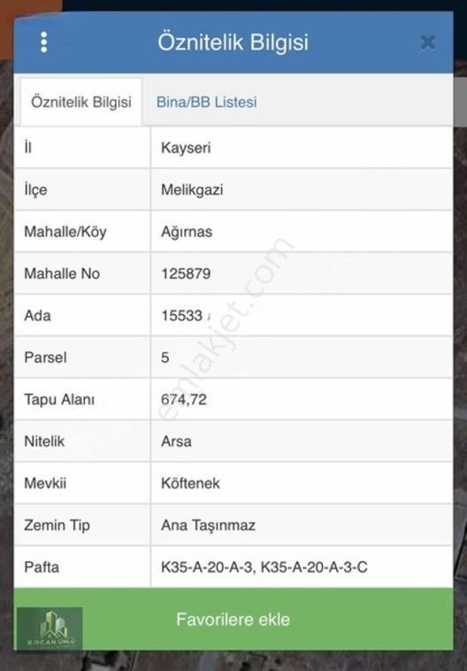 Ercan Ünlü'den Ağırnas'da 674 M² Villa Parseli — fotoğraf 8