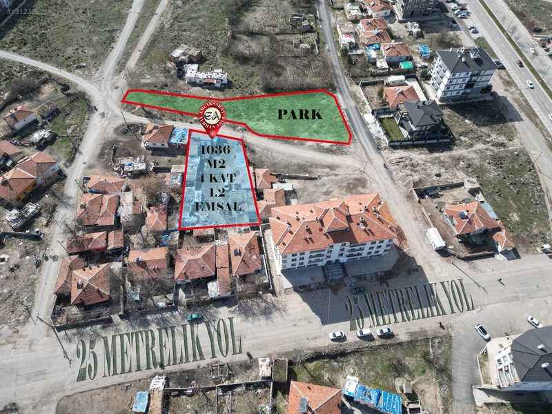 "emlaksaray'dan", "aksaray/yeni Belediye, 1037 M² Satılık Arsa" — fotoğraf 2