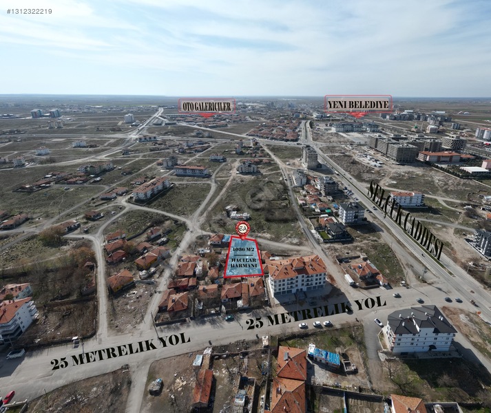 "emlaksaray'dan", "aksaray/yeni Belediye, 1037 M² Satılık Arsa" — fotoğraf 3