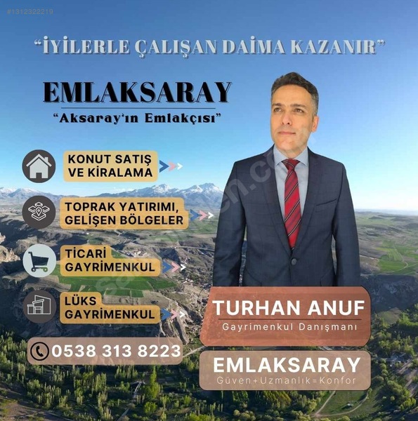 "emlaksaray'dan", "aksaray/yeni Belediye, 1037 M² Satılık Arsa" — fotoğraf 13