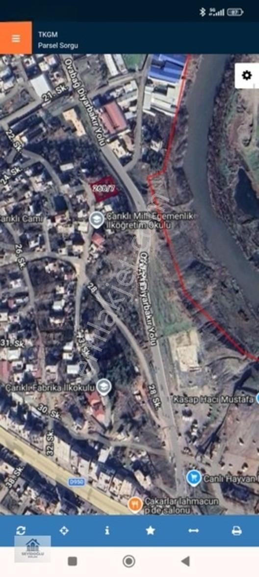 Çaruğide Dicle Nehri Yanı Satılık Arsa