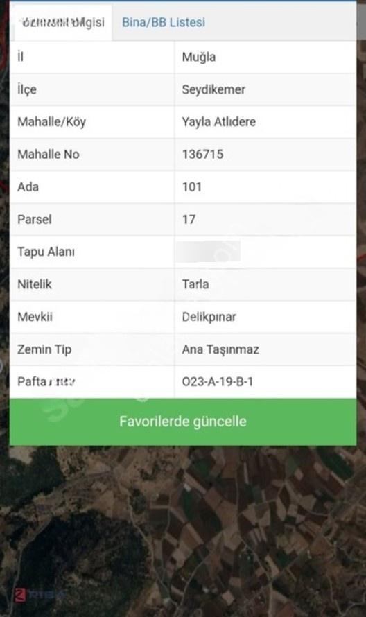 Seydikemer Yayla Atlıdere'de 22.438 M2 Yatırımlık Arazi — fotoğraf 2