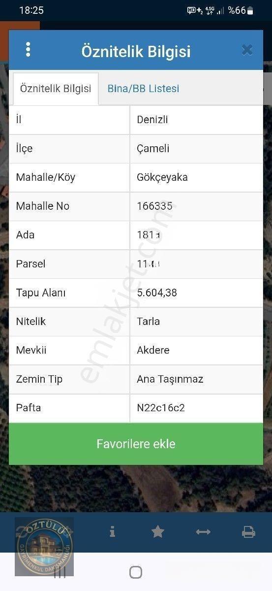 Çameli Gökçeyakada Satılık Arsa — fotoğraf 3