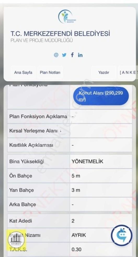 Atabey'den Başkarcı'da 290m2 2 Kat Ruhsatlı Müstakil Arsa — fotoğraf 3