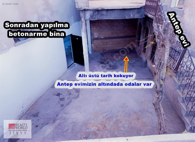 Bey Mahallesi; Tarihin Kalbinde 5 Odalı Antep Evi+müstakil 3 Kat — fotoğraf 4