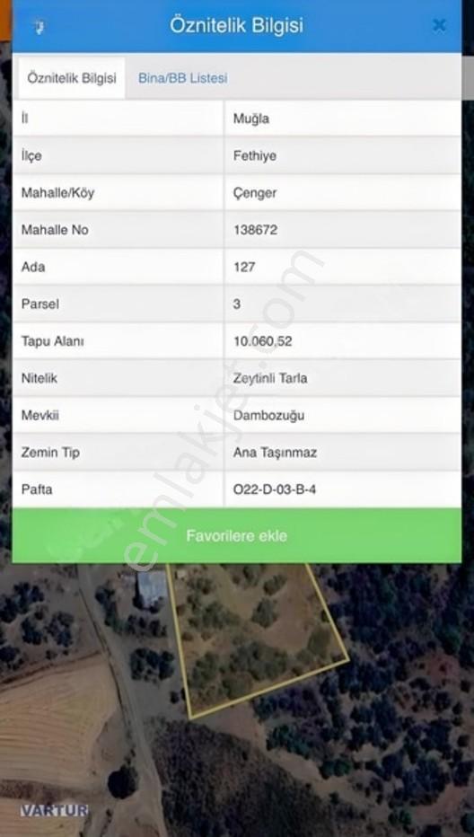Acilll Satılık Fethiye Çengerde 10 Dönüm Fırsat Tarla — fotoğraf 3