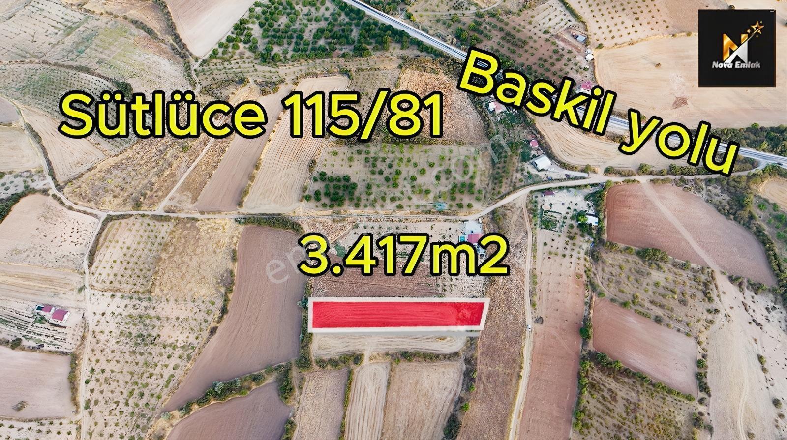 Baskil Yolunda Satılık Bahçe Yapımına Uygun Tarla