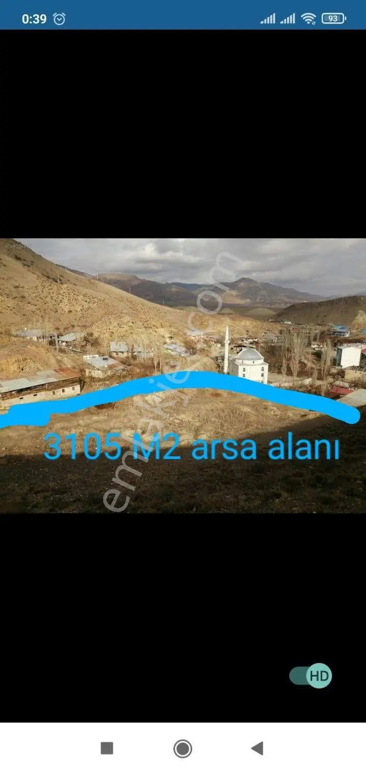 Erzurum Oltu Da Müstakil Tapulu Villa Yapımına Uygun 3105 M2 Satılık İmarlı Arsa — fotoğraf 3