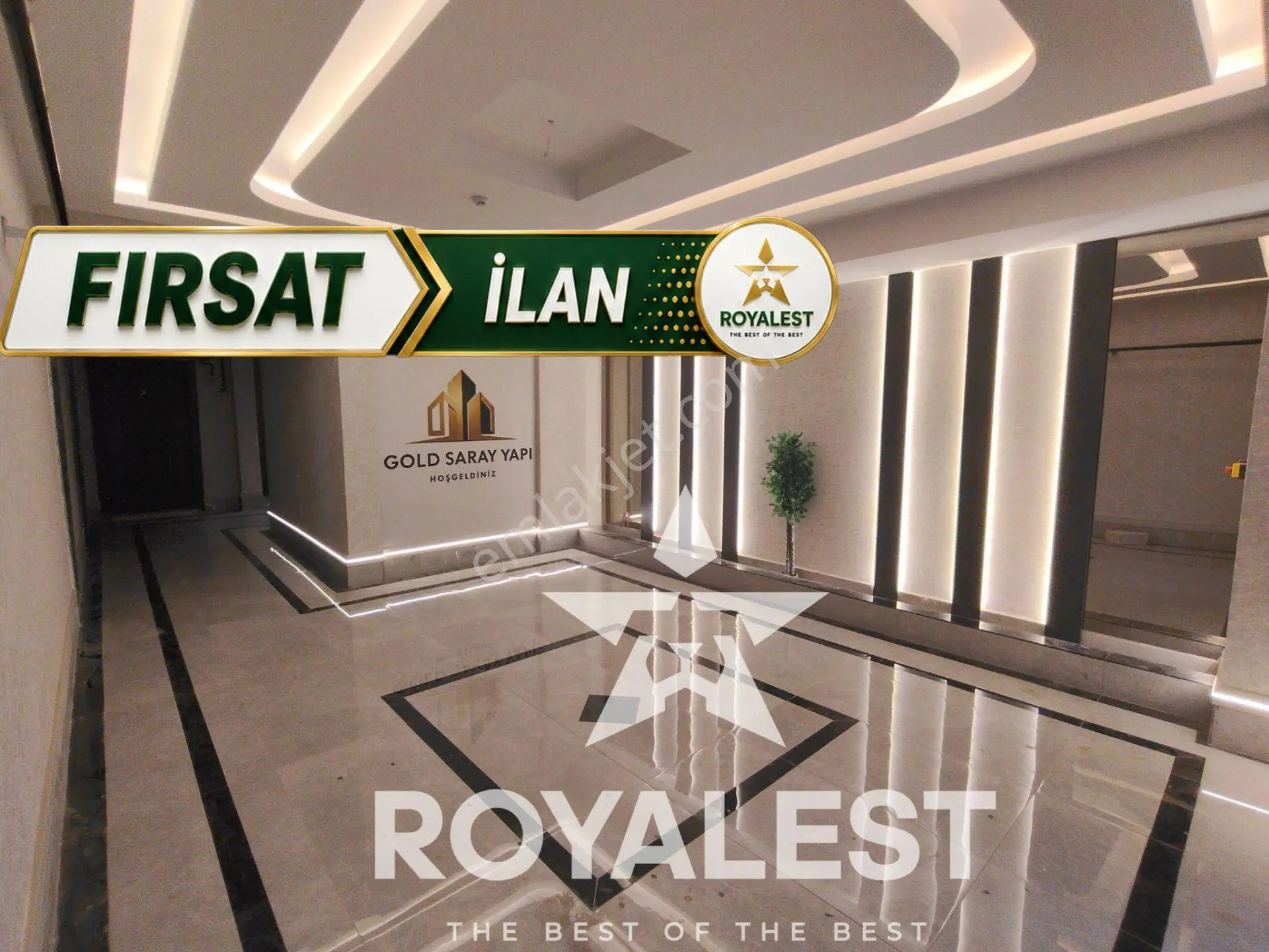 Royalest’Ten Çok Lüks Ara Kat İskanı Ödenmiş 3.5+1