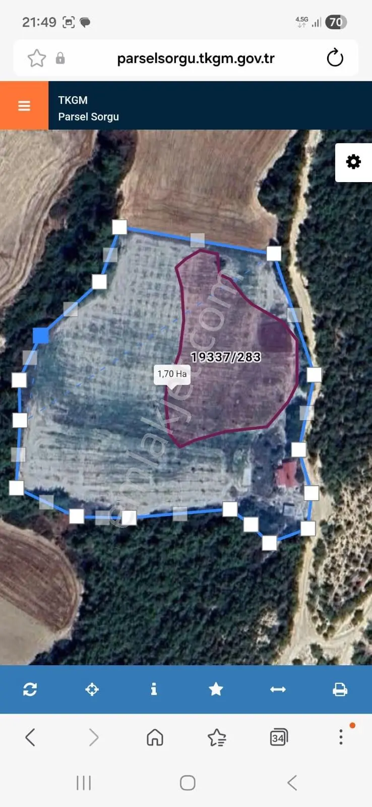 Sarıçam Kıkızılkaş 4098m2 Tek Tapu İçinde Ev Var Zeytin,incir,harnup Etrafı Çevr...