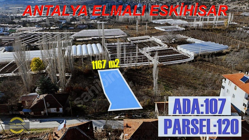 Antalya Elmalı Eskihisarda Asfalt Yola Cephe İki Kat İmarlı Arsa — fotoğraf 2