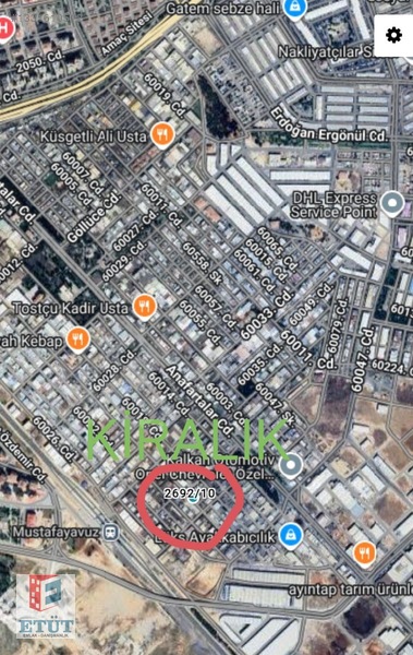 Küsget Sanayi B Blok Merkezi Konum Sıfir Yapi 800 M2 Kiralik