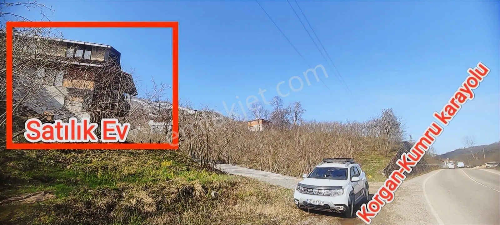 Efsane'den Korgan-kumru Yoluna Cephe Ev Ve Bahçesi