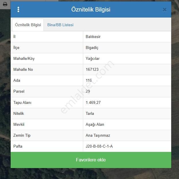 Balıkesir Bigadiçte Yatırımlık Tarla — fotoğraf 2