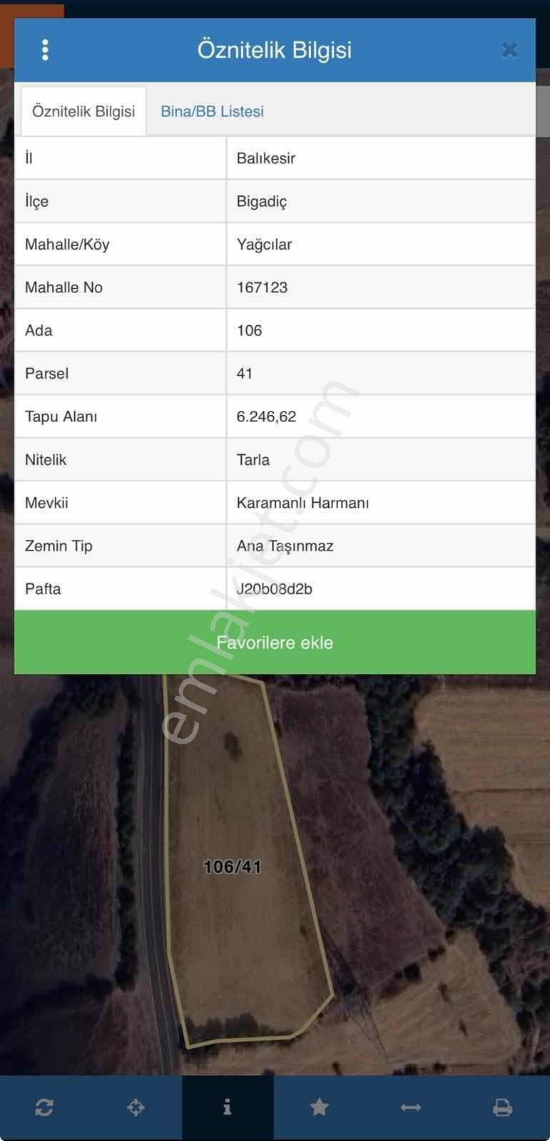 Balıkesir Bigadiç Yağcılar Da Asfalt Yol Kenarı Satılık Tarla — fotoğraf 2