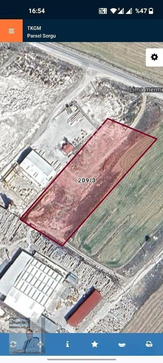 İhtişam Emlaktan Denizli Honazda Sanayii İmarlı Satılık Arsa.