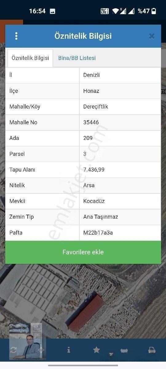 İhtişam Emlaktan Denizli Honazda Sanayii İmarlı Satılık Arsa. — fotoğraf 5