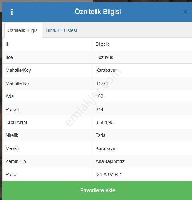 Bozüyük Karabayırda Meraya Cephe 8.584 M² Kupon Arazi — fotoğraf 7