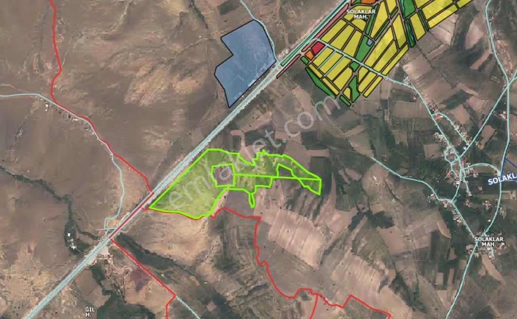 Kayseri Pinarbaşı Yolunda 530 Mt Cephe Tarla — fotoğraf 4