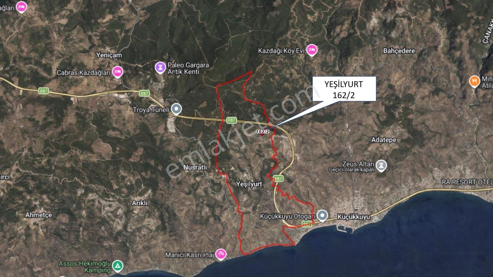 Yeşilyurt Köyü Deniz Manzaralı 4865 M2 Zeytinlik — fotoğraf 18