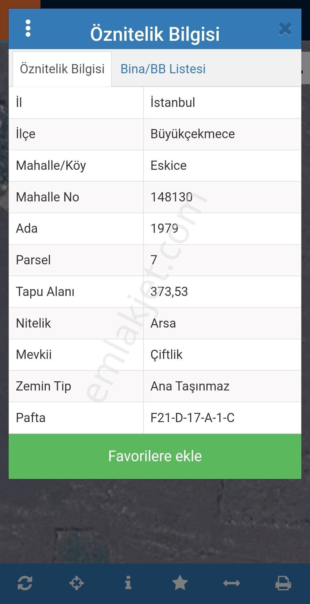 Büyükçekmece Eskice'de Satılık 375 M² Göl Manzaralı Bahçe Arsa