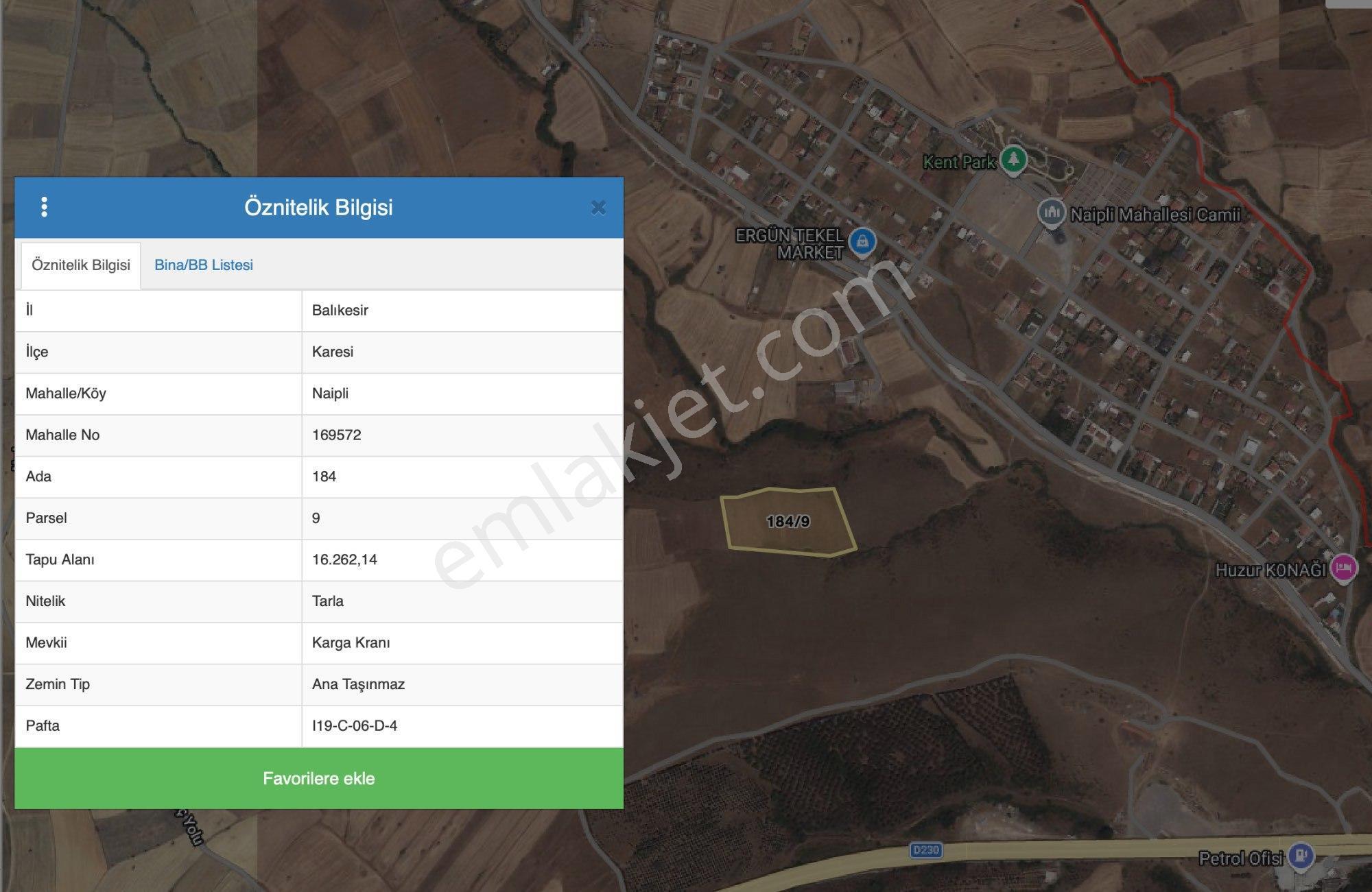 Remax Mid Balıkesir Naipli Satılık Bitişik 31.294 M² 2 Tarla — fotoğraf 2