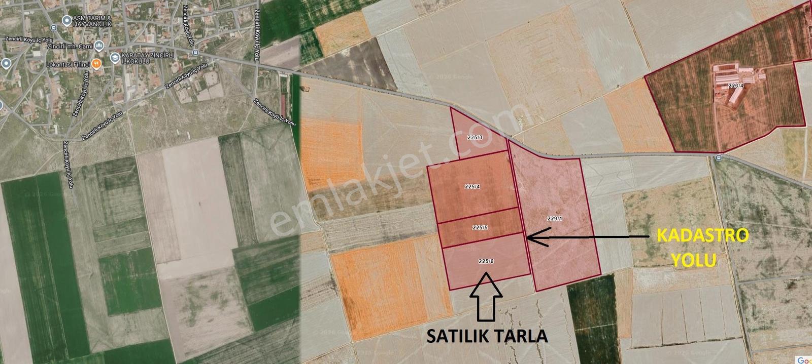 Aksaray Yoluna Yakın Zencirlide 67000m2 Satılık Tarla — fotoğraf 3