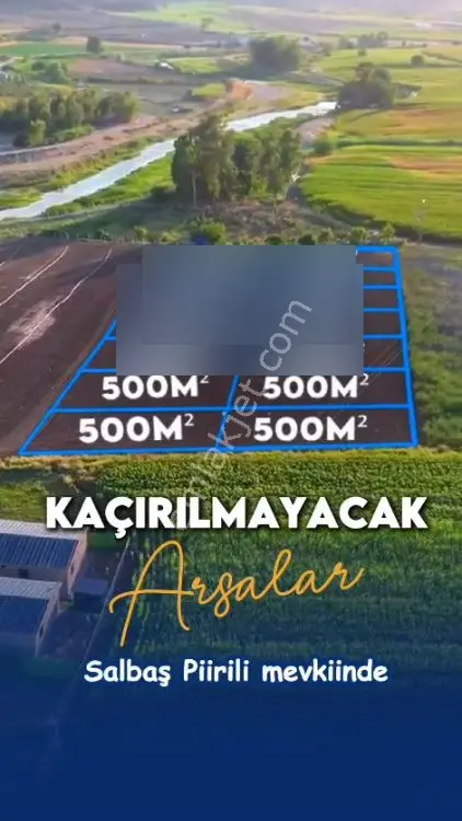 Çukurova *salbaş *pirili *mevkinde Satılık 500er M2* Hobi Bahçe*leri.video Bak